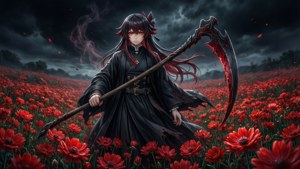 Flowers and Scythe