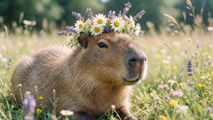 Flowery Capybara