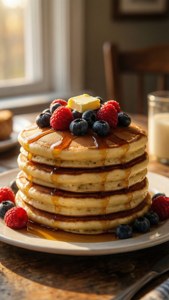 Fluffy Pancake Stack