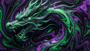 Fluid Art Dragon