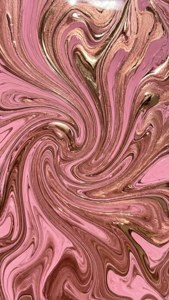 Fluid Art Pink Rose Gold