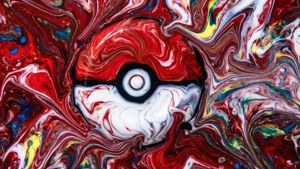 Fluid Art Pokeball