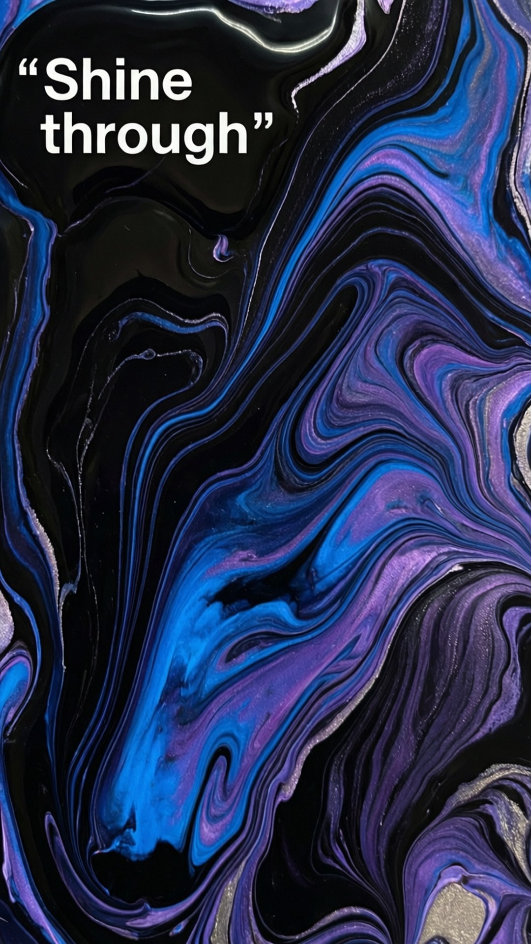 Fluid Dark Quote by Wallpapers.art Studio
