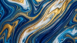 Fluid Gold Swirls