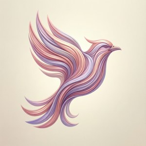 Fluid Pastel Bird