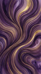 Fluid Purple Gold Tribal