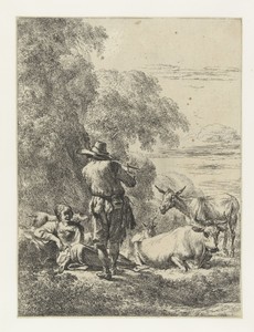 Fluitspelende herder