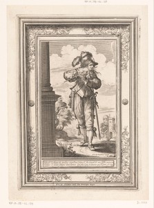 Fluitspeler, gekleed volgens de mode van ca. 1630