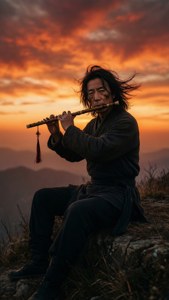 Flute at Sunset