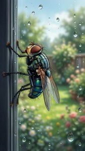 Fly on Window Pane