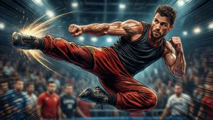 Flying Kick Action