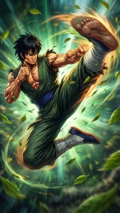 Flying Kick Action