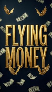 Flying Money Typography