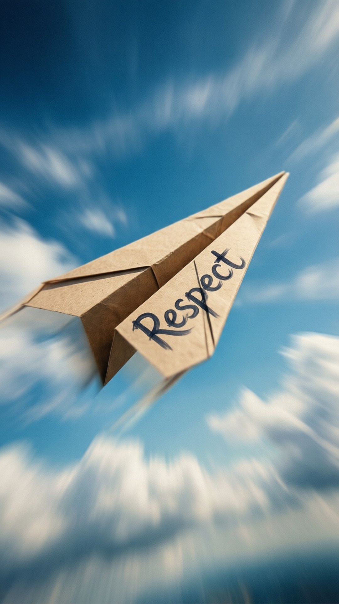 Flying Respect Airplane by Wallpapers.art Studio