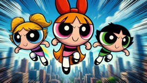 Flying Superhero Sisters