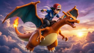 Flying Trainer on Charizard