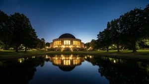 Foellinger Auditorium Night