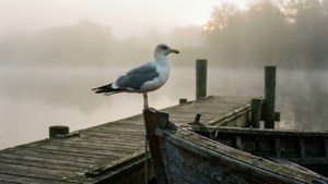 Foggy Dock Solitude