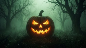 Foggy Jack-O'-Lantern