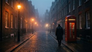 Foggy London Street