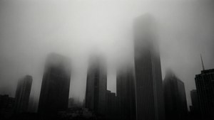 Foggy Monochrome Skyline