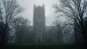 Foggy Morning on Campus