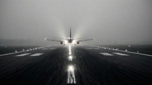 Foggy Runway Lights