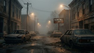 Foggy Silent Hill Street