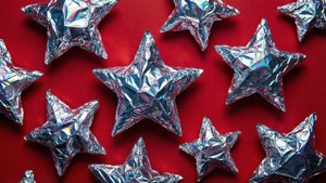 Foil Crumple Stars