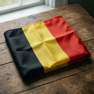 Folded Flag on Wood