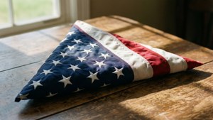 Folded Flag Tribute