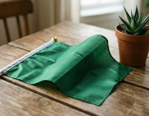 Folded Flag with Succulent