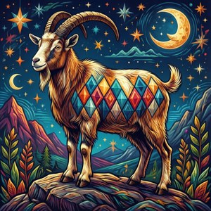 Folk Art Goat