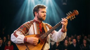 Folk Performer on Stage