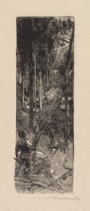 Fontainebleau Forest: Cutting of Pines (La Forêt de Fontainebleau: Abatage des pins)