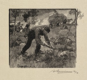Fontainebleau Forest: Pulling the Heather (La Forêt de Fontainebleau: Arracheurs de Bruyères)