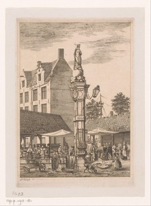 Fontein op de Oude Vismarkt in Antwerpen