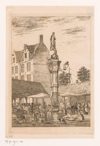 Fontein op de Oude Vismarkt in Antwerpen