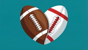 Football Heart Graphic