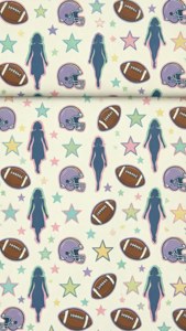 Football Mom Pattern Repeat