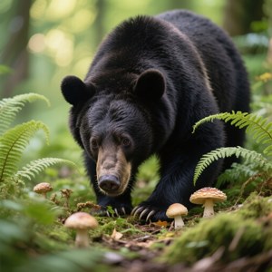Foraging Black Bear