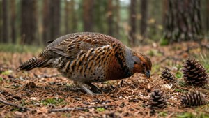 Foraging in Pine Forest