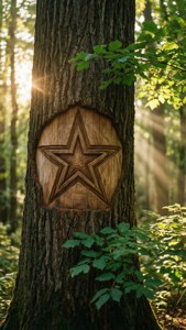 Forest Carved Star