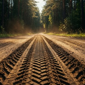 Forest Dirt Road Tracks