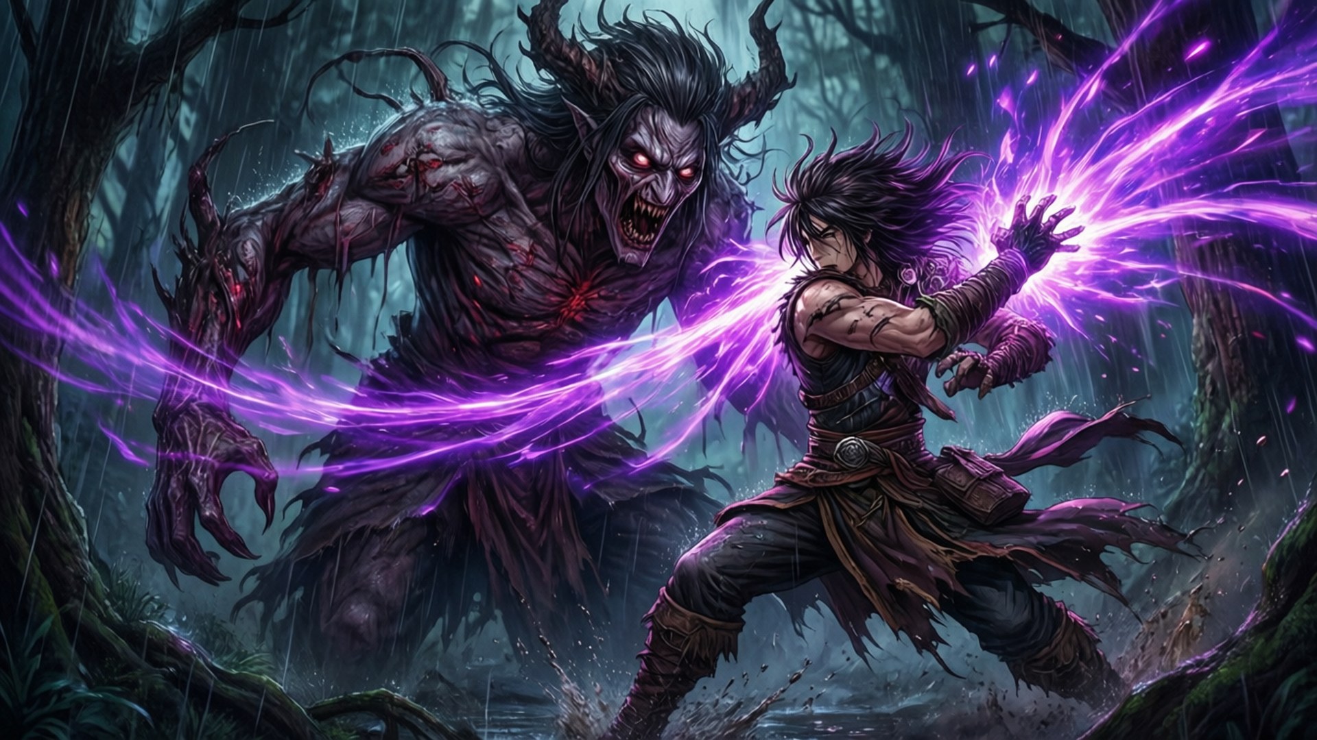 Forest Duel by Wallpapers.art Studio