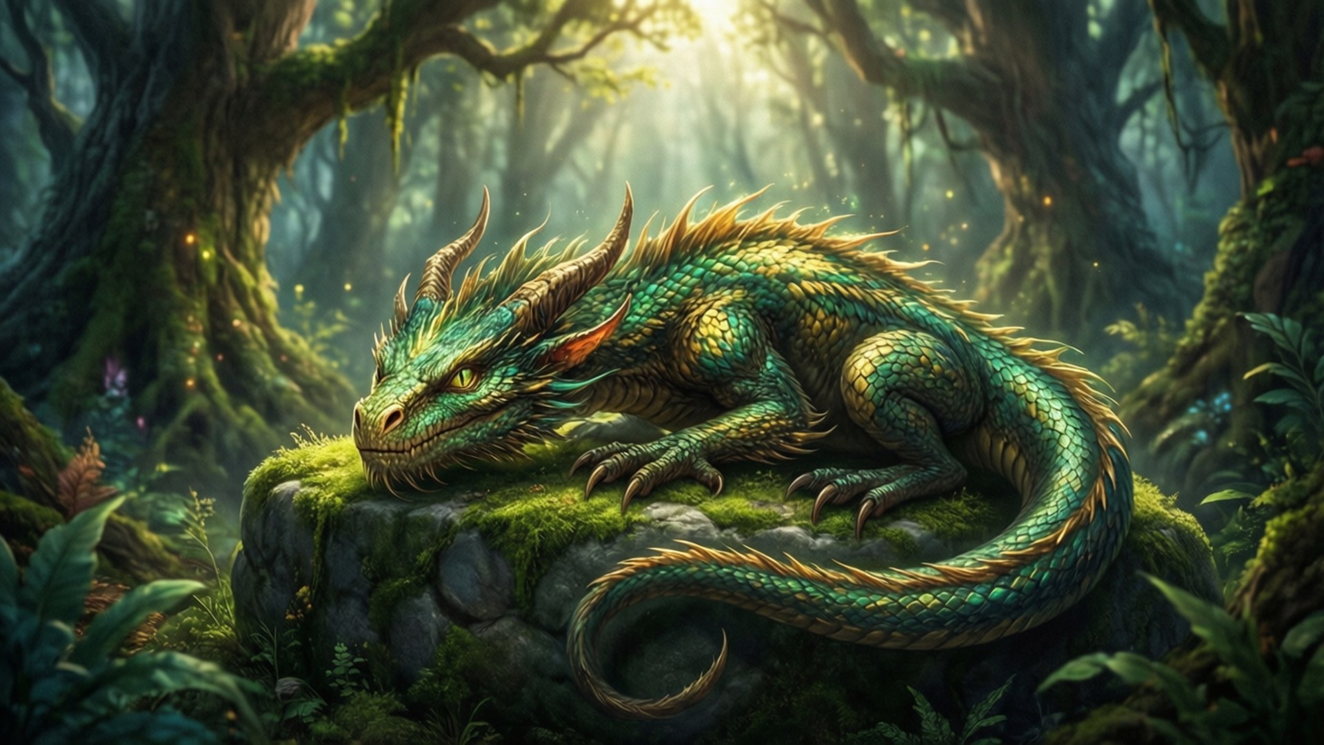 Forest Guardian Wyrm by Wallpapers.art Studio