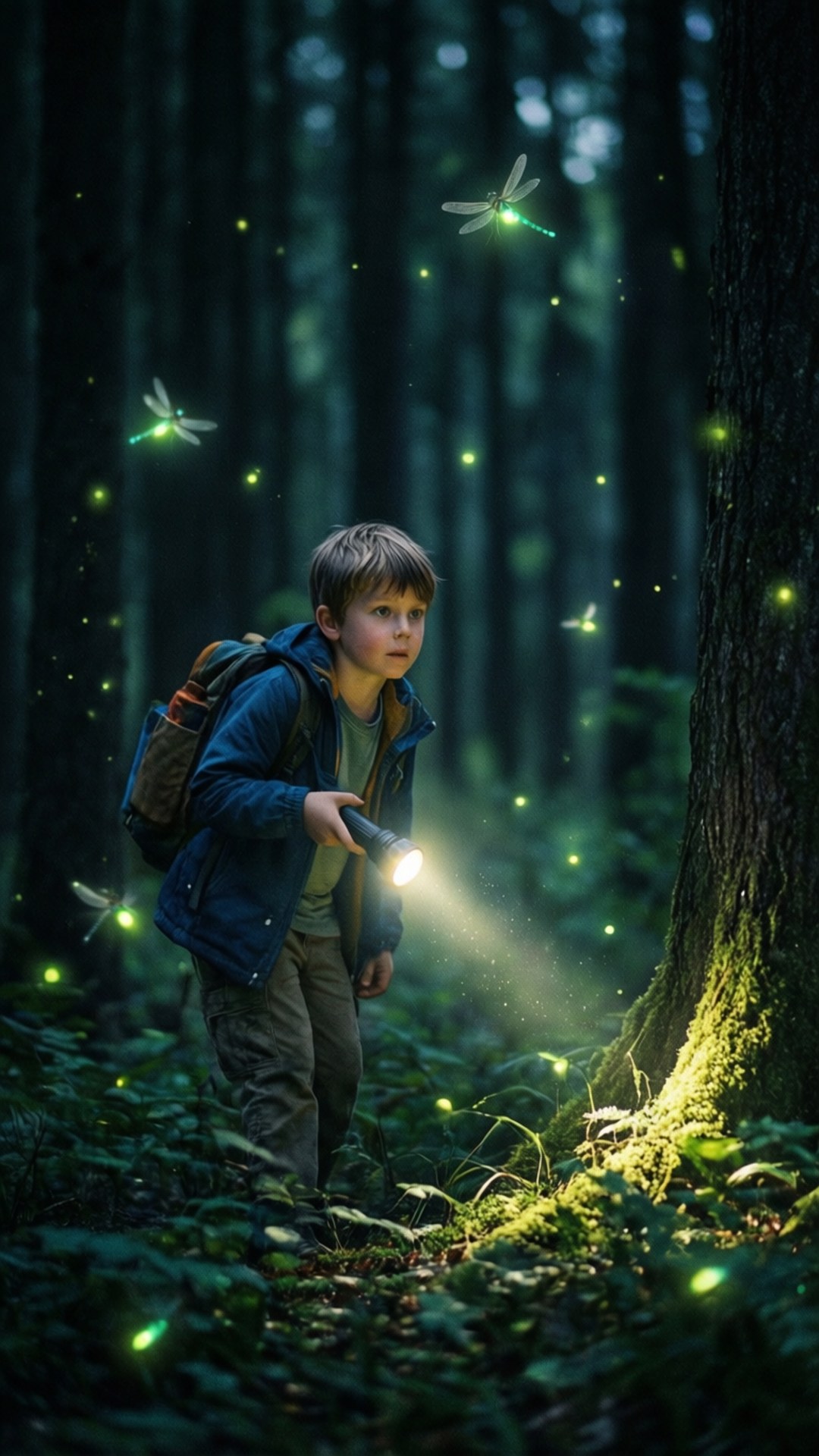 Forest Night Explorer by Wallpapers.art Studio