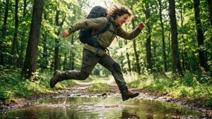 Forest Puddle Jump
