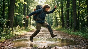 Forest Puddle Jump