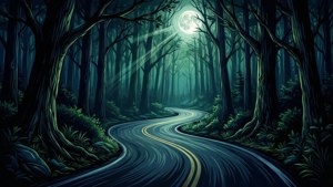 Forest Road Moonlight